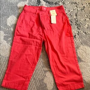 Coral Cropped Pants Size 10, St John’s Bay